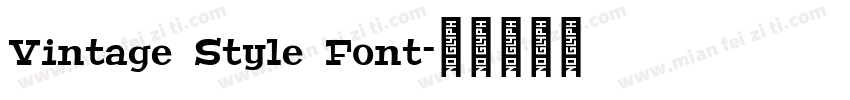 Vintage Style Font字体转换